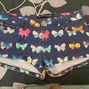 Price Reduced:: Butterfly blue shorts
